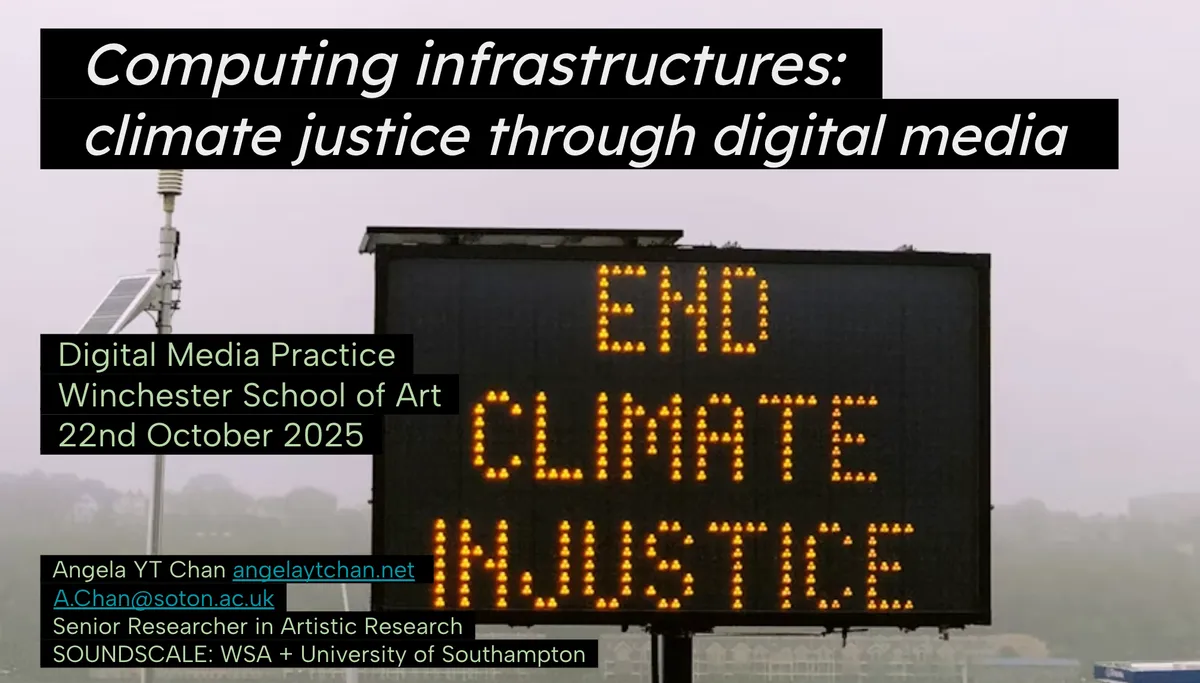 Guest Lecture for MA Digital Media at WSA