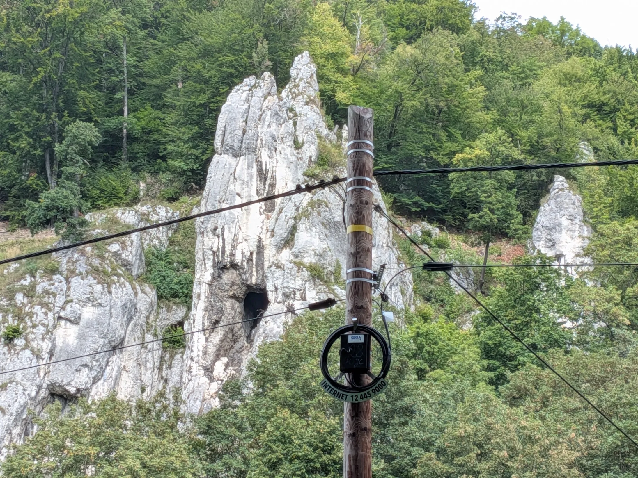 rocky landscape at Ojcowski National Park