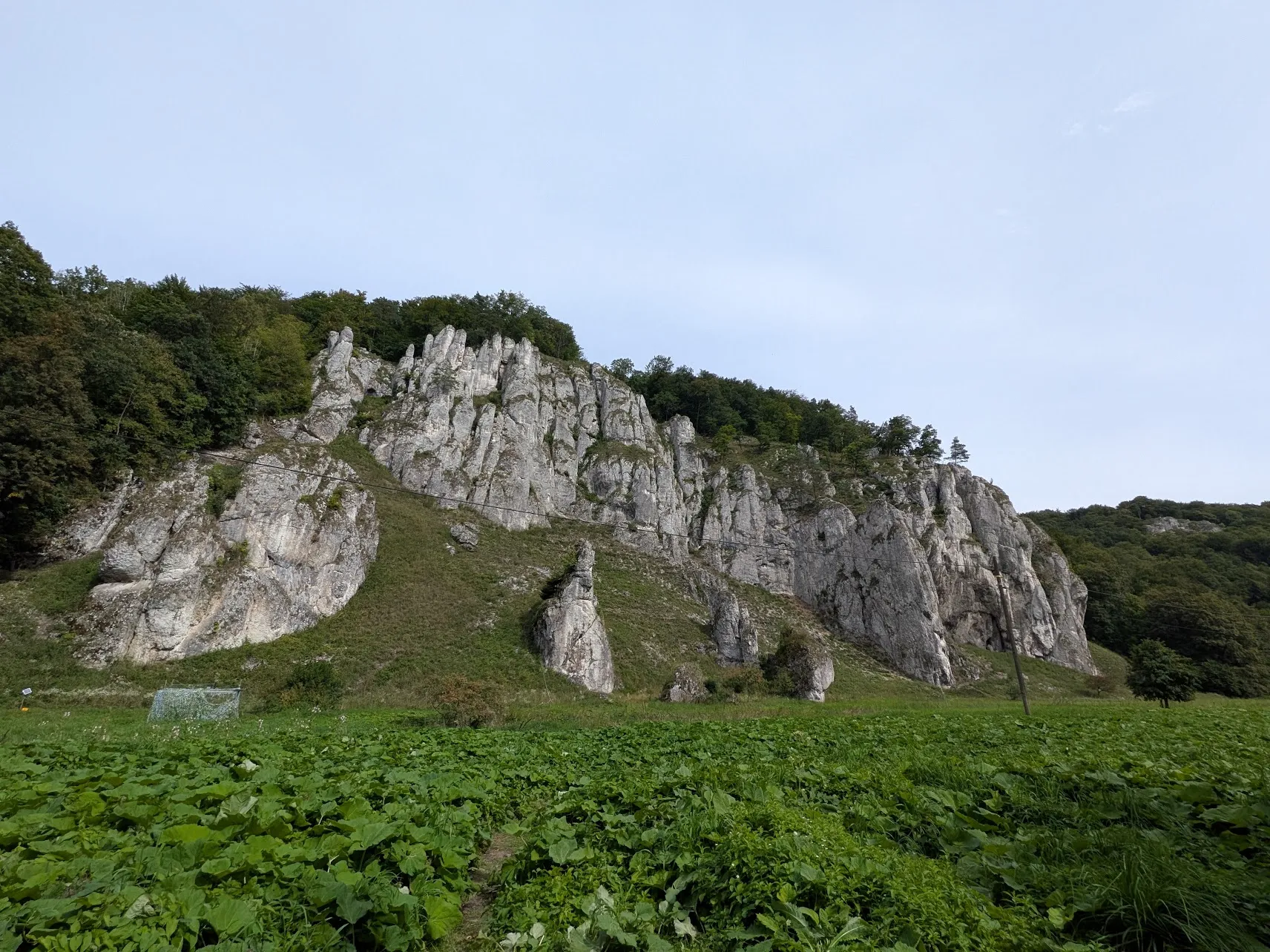 rocky landscape at Ojcowski National Park