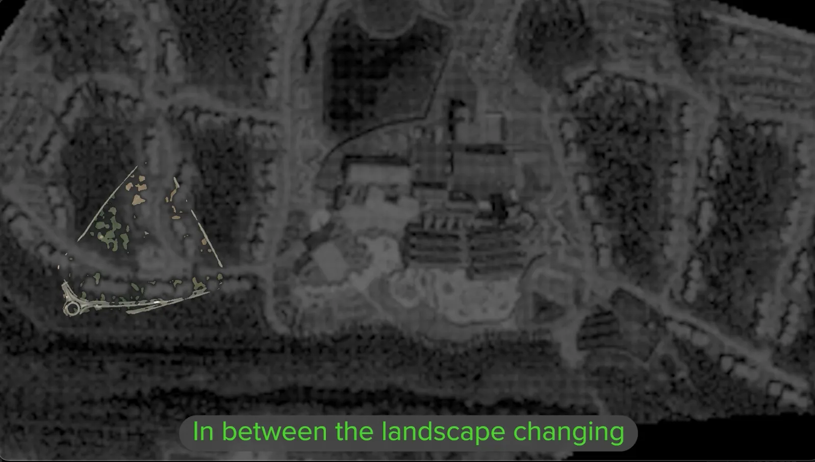 video still showing scans of thermal printed satellite images